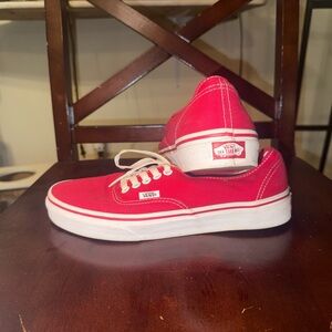 Men’s Size 8 Red Classic Vans
